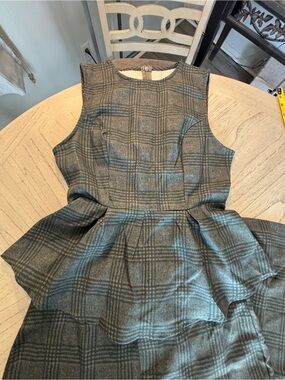 SHEIN Gray Plaid Women’s Dress Suit